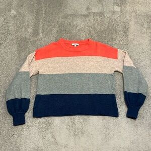 VGC Madewell Colorful Stripped Cropped Sweater - Size XS